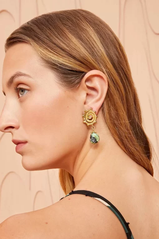 Ulla Johnson Mini Spiral Stone Oredobber